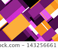 abstract geometric background multicolored motion rectangles - vector design element 143256661