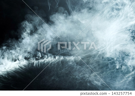 Abstract smoke flowing mist vapor background texture 143257754