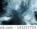 White smoke swirling creating ethereal abstract texture 143257759