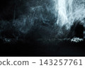 Abstract smoke fog vapor on black background 143257761