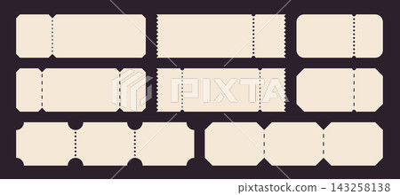 Ticket Stub Set Coupon Template Ticket Stub Set Coupon Template 143258138