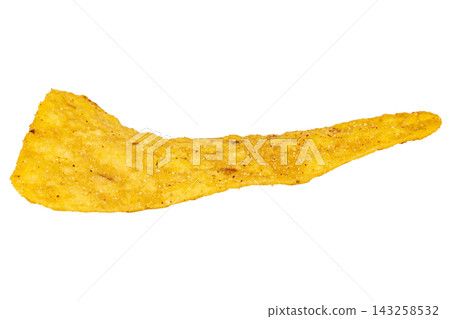 snacks potato corn triangle isolated on white background snacks potato corn triangle isolated on white background 143258532
