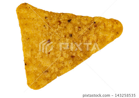 snacks potato corn triangle isolated on white background snacks potato corn triangle isolated on white background 143258535