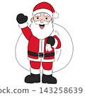 Santa Claus who brought a present 143258639