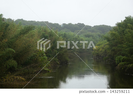 The misty Hanamigawa River, Chiba City, Chiba Prefecture The misty Hanamigawa River, Chiba City, Chiba Prefecture 143259211