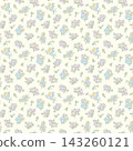 Stylish and cute vector seamless pattern of small flowers and plants. 143260121