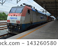 KORAIL Mugunghwa train stopped at Pohang Station in South Korea. 143260580