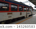 KORAIL RDC Mugunghwa train stopped at Pohang Station in South Korea. 143260583