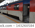 KORAIL RDC Mugunghwa train stopped at Pohang Station in South Korea. 143260584