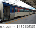 KORAIL Mugunghwa train stopped at Pohang Station in South Korea. 143260585