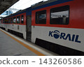 KORAIL RDC Mugunghwa train stopped at Pohang Station in South Korea. 143260586