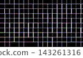 Colorful glowing grid lines form futuristic digital mesh pattern on dark black background 143261316