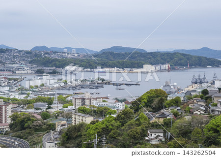 View of Sasebo city from a hilltop. View of Sasebo city from a hilltop. 143262504