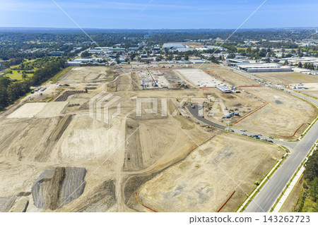 Aerial view of the new Nepean Business Park construction site Aerial view of the new Nepean Business Park construction site 143262723