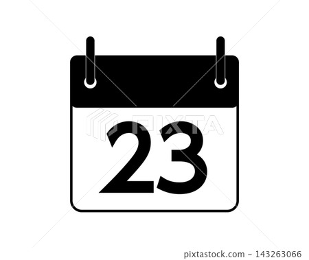 Calendar icon illustration for the 23rd Calendar icon illustration for the 23rd 143263066