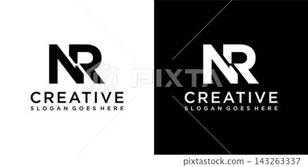 NR or RN initial letter logo design vector template NR or RN initial letter logo design vector template 143263337