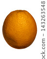 Fresh citrus orange fruit isolated white background detailed textured peel 143263548