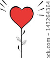 Vector floral element. Modern illustration with leaves for templates, logos, print design, social media. 143264364
