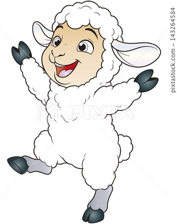 A fun animal illustration ☆ Sheep 143264584