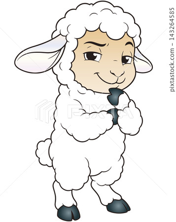 A fun animal illustration ☆ Sheep 143264585