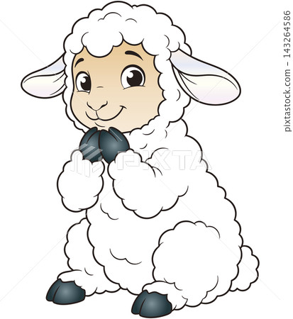 A fun animal illustration ☆ Sheep 143264586