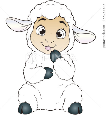 A fun animal illustration ☆ Sheep A fun animal illustration ☆ Sheep 143264587