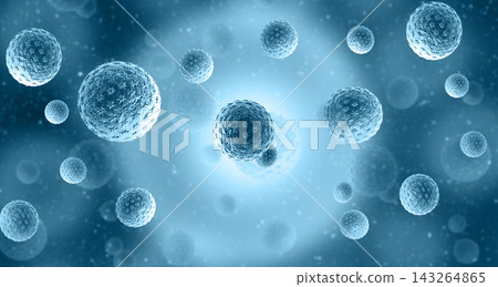 Microscopic view of deadly Coronavirus 143264865
