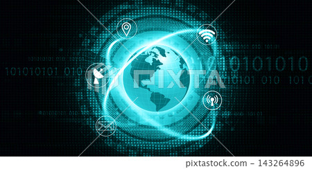 Global communication network technology background Global communication network technology background 143264896
