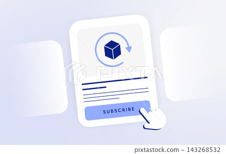 Subscription conversion for turning visitors into paying customers through signup and offers. Subscription funnel, call to action and acquisition for recurring revenue, vector illustration Subscription conversion for turning visitors into paying customers through signup and offers. Subscription funnel, call to action and acquisition for recurring revenue, vector illustration 143268532