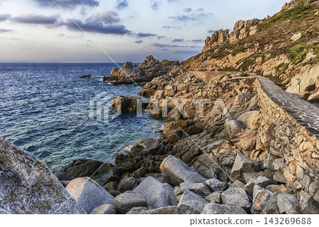 Scenic sunset over the sea, Santa Teresa Gallura, Sardinia, Italy Scenic sunset over the sea, Santa Teresa Gallura, Sardinia, Italy 143269688
