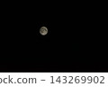 Full Moon Shining Brightly in the Deep Dark Night Sky for Astronomy and Celestial Backgrounds 143269902