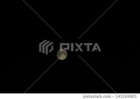 Full Moon Shining Brightly in the Deep Dark Night Sky for Astronomical and Celestial Backgrounds Full Moon Shining Brightly in the Deep Dark Night Sky for Astronomical and Celestial Backgrounds 143269903