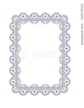 Lace Frame Border Ornament Line Art Lace Frame Border Ornament Line Art 143270101
