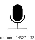 Microphone icon pictogram 143271132
