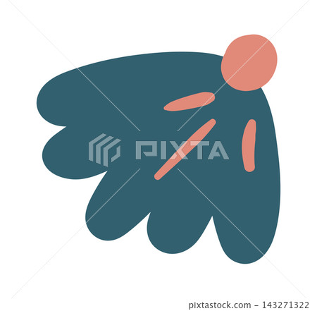 Floral Petal Motif Abstract Shape Floral Petal Motif Abstract Shape 143271322