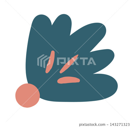 Leaf Abstract Botanical Shape Modern 143271323