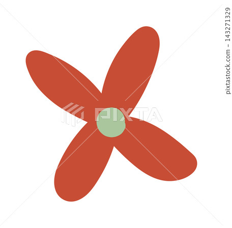 Flower Petal Swirl Hand Drawn Flower Petal Swirl Hand Drawn 143271329