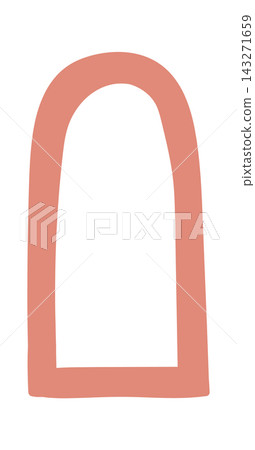 Arch Window Outline Hand Drawn Arch Window Outline Hand Drawn 143271659