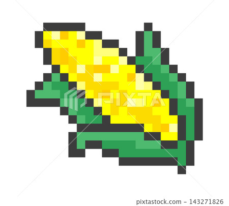 Corn Cob With Husk Pixel Art Corn Cob With Husk Pixel Art 143271826