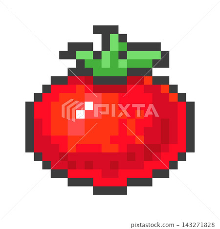 Tomato Pixel Art Icon Tomato Pixel Art Icon 143271828