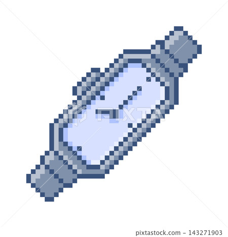 Watch Tilted Pixel Art Style Watch Tilted Pixel Art Style 143271903
