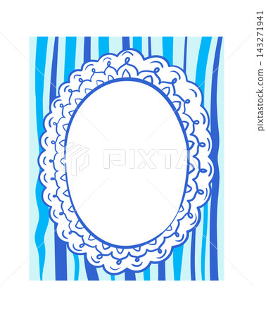 Frame Oval Lace Border Poster Frame Oval Lace Border Poster 143271941