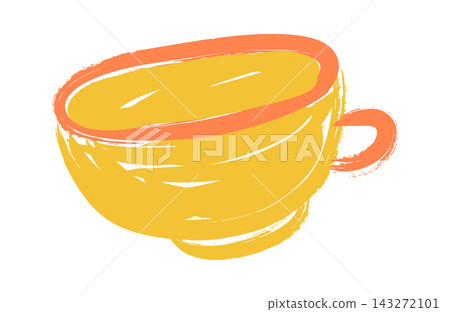 Cup Drinking Doodle Sketch Cup Drinking Doodle Sketch 143272101