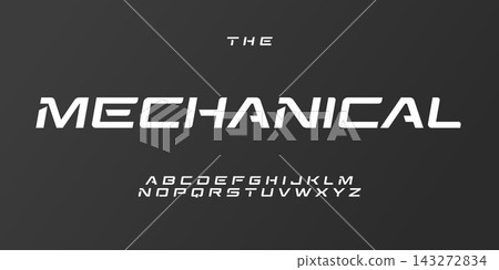 Geometric Font Logo Alphabet Wide Letter Set Modern Typography, Creative Typographic Design for Strong Text, Science Tech Headline, Sport Logotype, Sans Serif Fonts. Vector Typeface Geometric Font Logo Alphabet Wide Letter Set Modern Typography, Creative Typographic Design for Strong Text, Science Tech Headline, Sport Logotype, Sans Serif Fonts. Vector Typeface 143272834