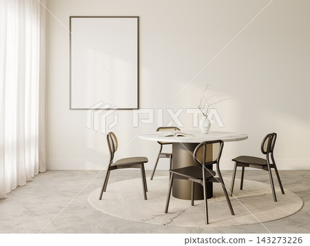 white empty room with brown floor white empty room with brown floor 143273226