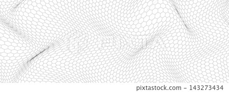 Fishing net chainlink fishnet pattern with hex soccer mesh. Nylon honeycomb wire fiber texture for door and jordan lattice. Tulle fence ogee honey background design. 143273434