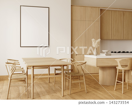 modern kitchen interior with empty frame modern kitchen interior with empty frame 143273554