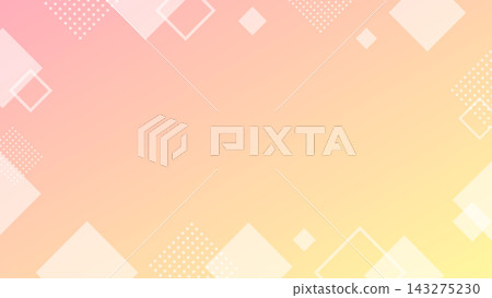 可愛又時髦的背景框，帶有色彩柔和的幾何圖案。 143275230