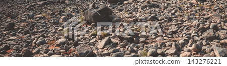 Rocky seashore of Sea of Galilee, Israel Rocky seashore of Sea of Galilee, Israel 143276221
