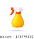 3D Yellow Cleaning Spray Bottle With Trigger 143276315